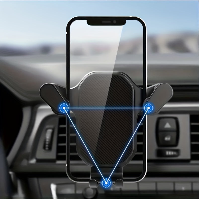 Air Vent Car Phone Holder, Mobile Cell Stand, Secure Clip Mount for Smartphone GPS Support, Fits Phones