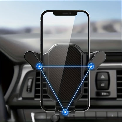 Air Vent Car Phone Holder, Mobile Cell Stand, Secure Clip Mount for Smartphone GPS Support, Fits Phones