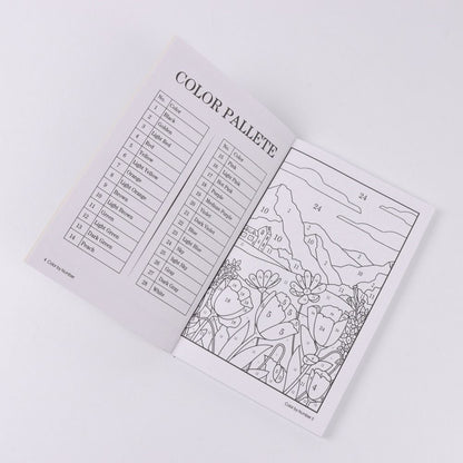Stress Relief Coloring Book for Adults, Unique Background Color By Number, Anxiety Therapy Art for Men, Women, Teens