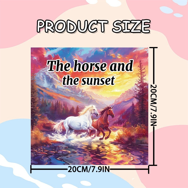 Art Therapy Coloring Book Hand Painted Magical World Of Horses 20 Pages For Soothing Stress Graffit 4