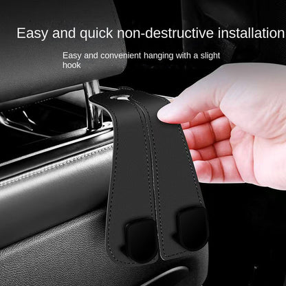 Seat Back Organizer Car Headrest Hooks Bag Hanger Auto Fastener Clips Holder Hooks 1