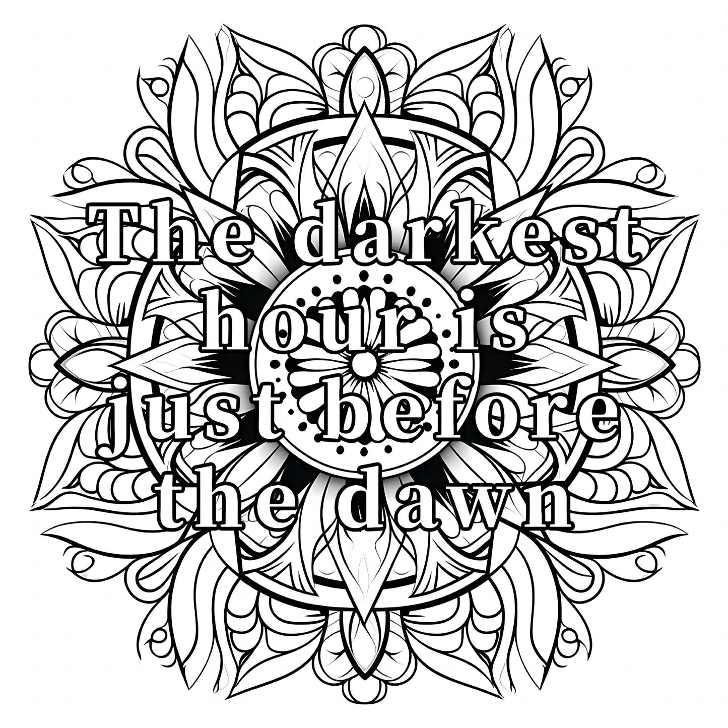 Stronger Than The Storm Coloring Book, Vibrant Floral Pages for Adults, Imaginative Art Therapy