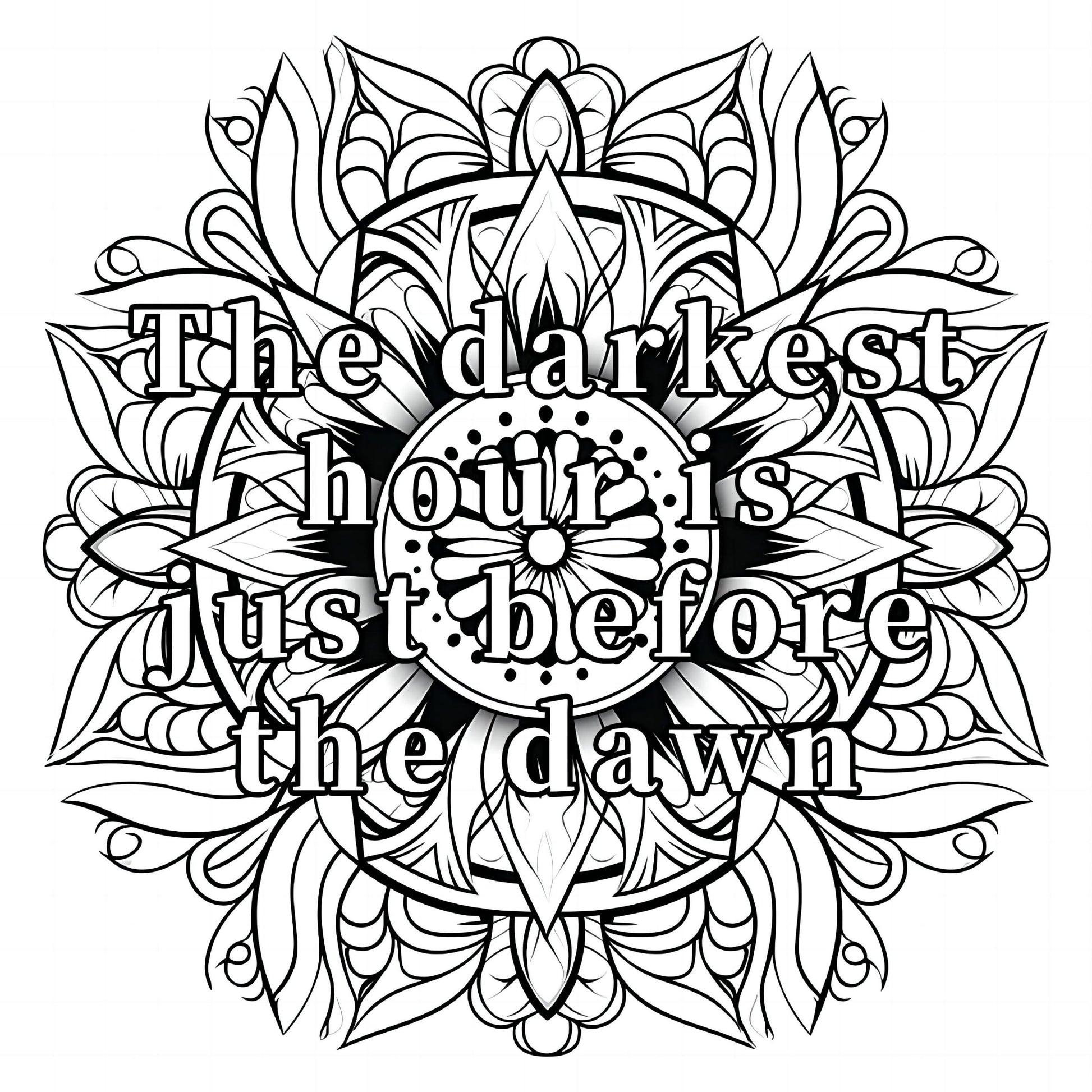 Stronger Than The Storm Coloring Book, Vibrant Floral Pages for Adults, Imaginative Art Therapy