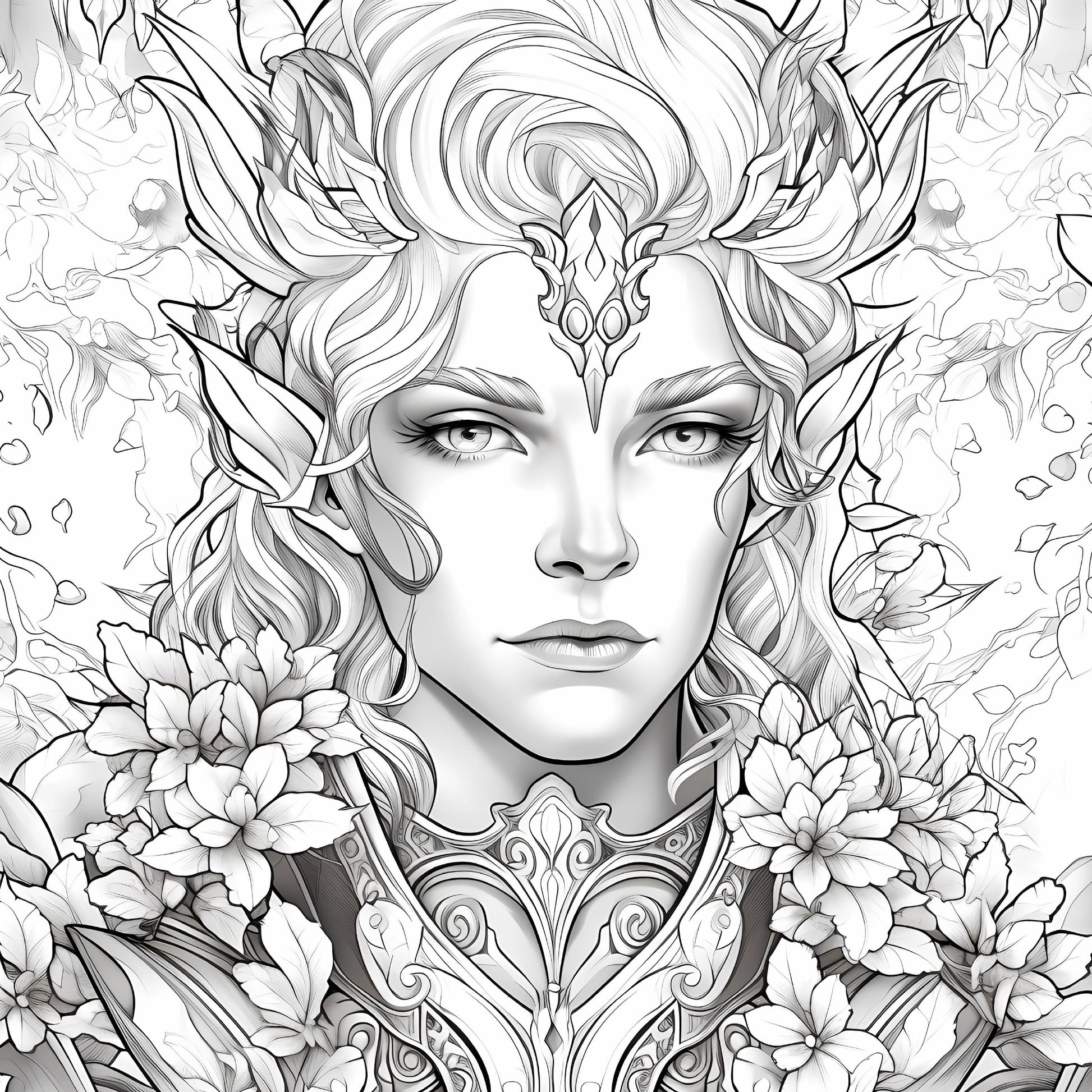 Art Enchanted Woodland Coloring Book, Stress Relieving Forest Fairies, Pixie Designs for Adult Mindfulness