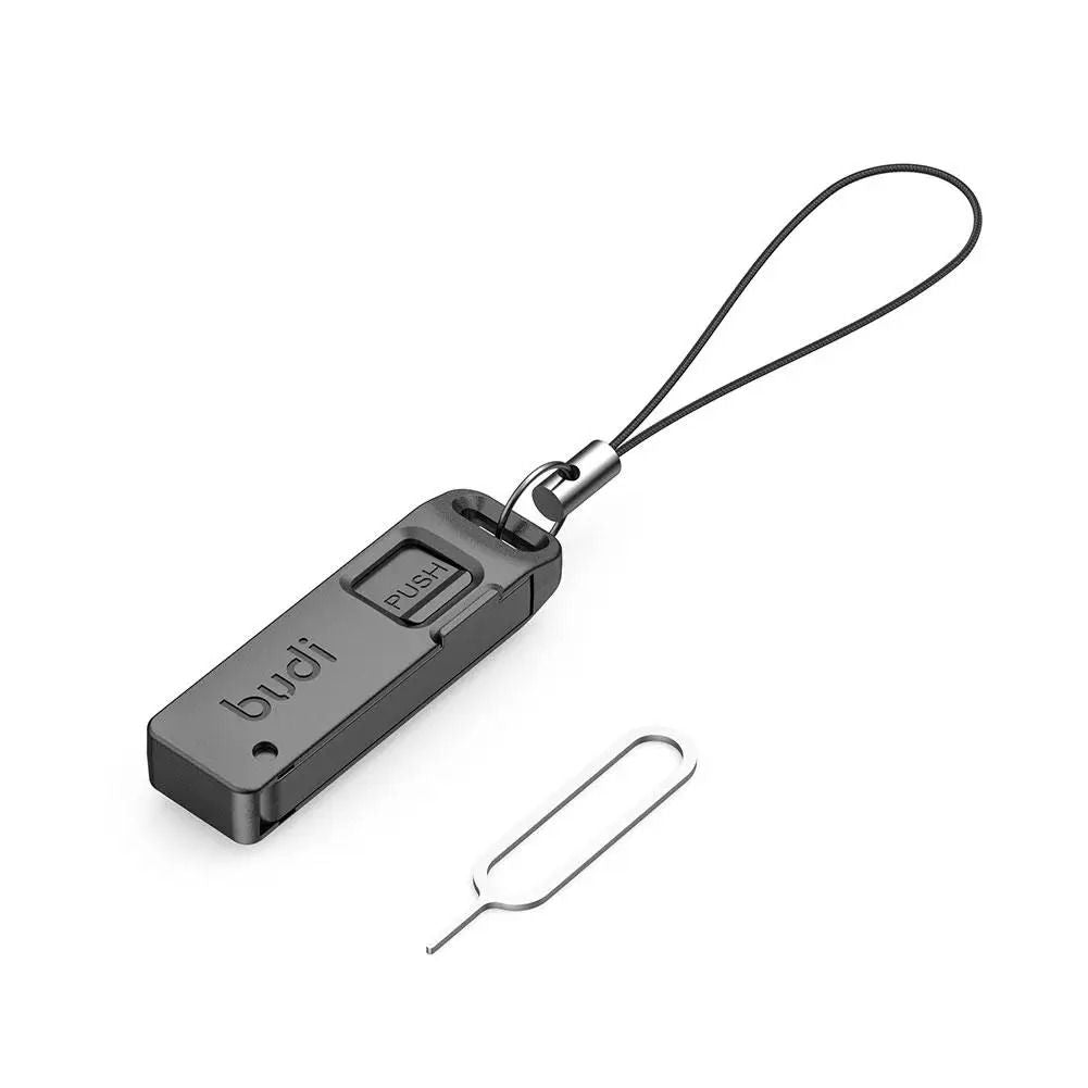 Universal SIM Card Ejector Pin and Storage Keyring Box