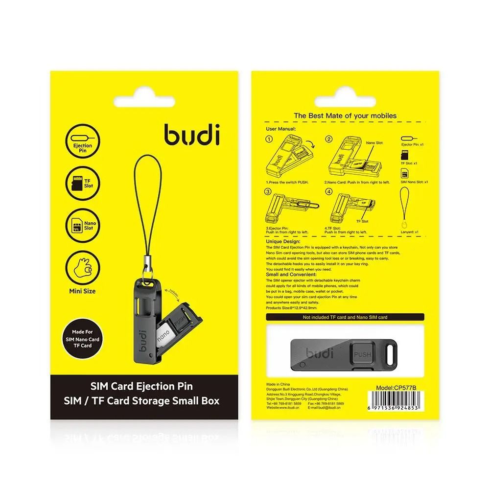Universal SIM Card Ejector Pin And Storage Keyring Box 5