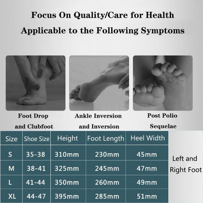 Adjustable Foot Drop Orthosis, Ankle Foot Brace, Foot Orthosis Support, Pain Relief Ankle Splint, Posture Correction