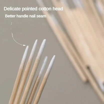 Disposable Precision Nail Polish Remover And Cotton Cleaning Sticks 1
