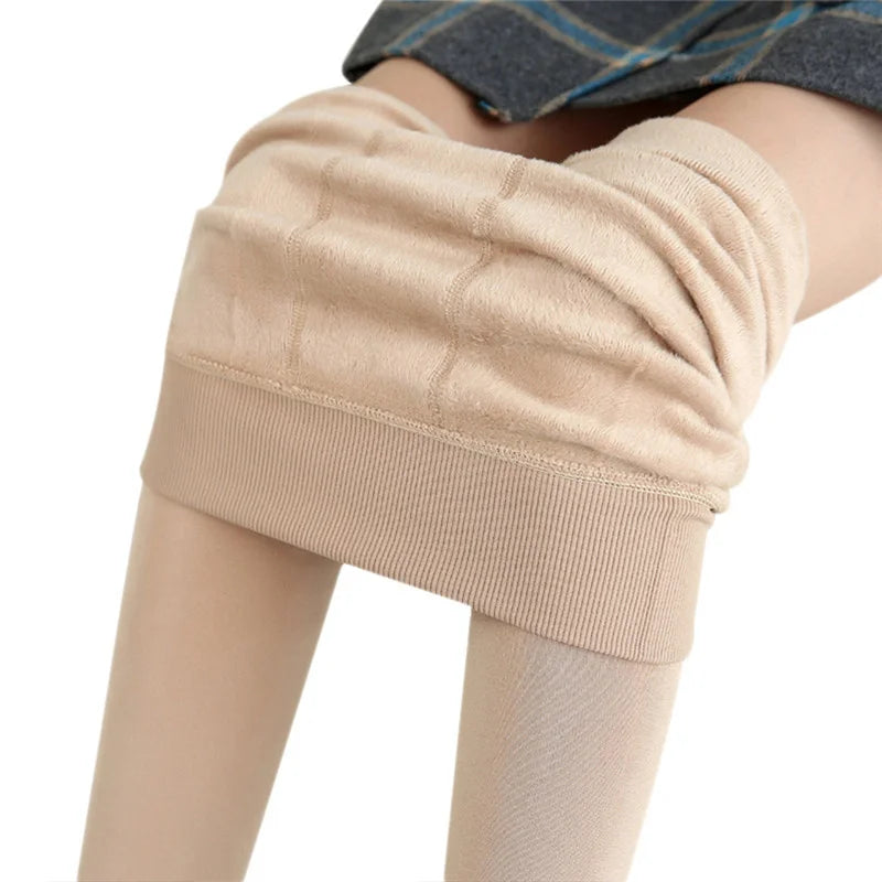 Winter Leggings For Women, Warm Velvet Leggings, High Waist Stretchy Leggings, Solid Color