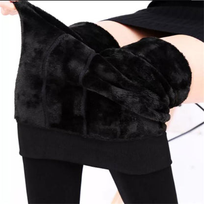 Winter Leggings For Women, Warm Velvet Leggings, High Waist Stretchy Leggings, Solid Color