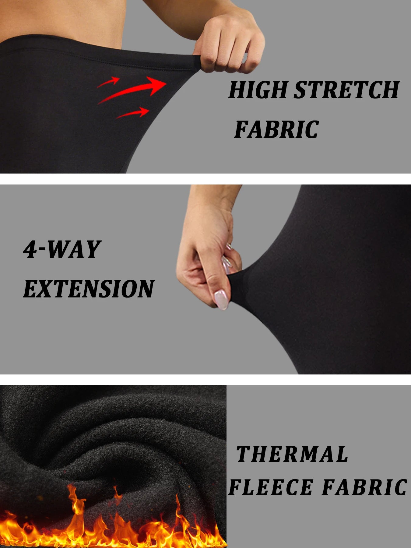 Thermal Warm Pants For Cold Winter Running, Plus Size Super Soft Fleece Lined Leggings Women, Workout Yoga Running