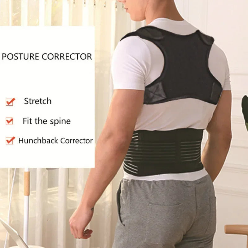 Adjustable Shoulder Brace Straight Holder, Invisible Back Posture Corrector Trainer, Clavicle Support for Adults