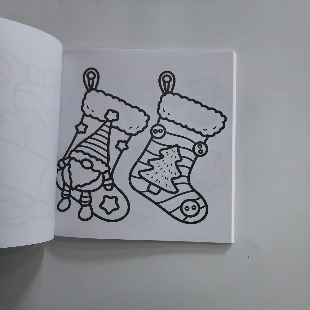 Cozy Girl Christmas Coloring Book for Adults, A Cute and Easy Drawing Book, The Perfect Gift for Party and Birthday