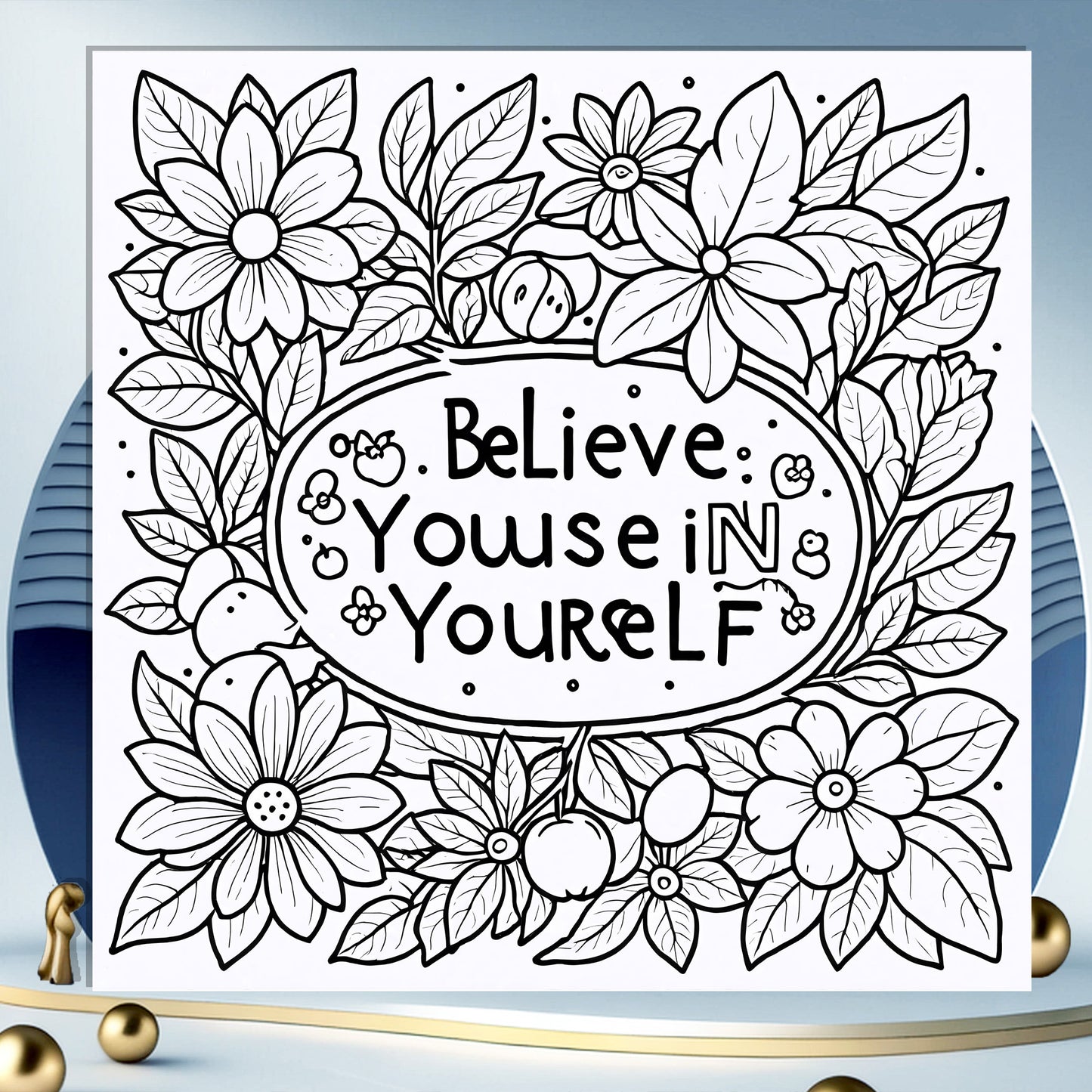 Original Artistic Illustrations, Art Premium Adult Coloring Book, for Relaxation and Creativity