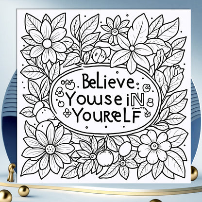 Original Artistic Illustrations, Art Premium Adult Coloring Book, for Relaxation and Creativity