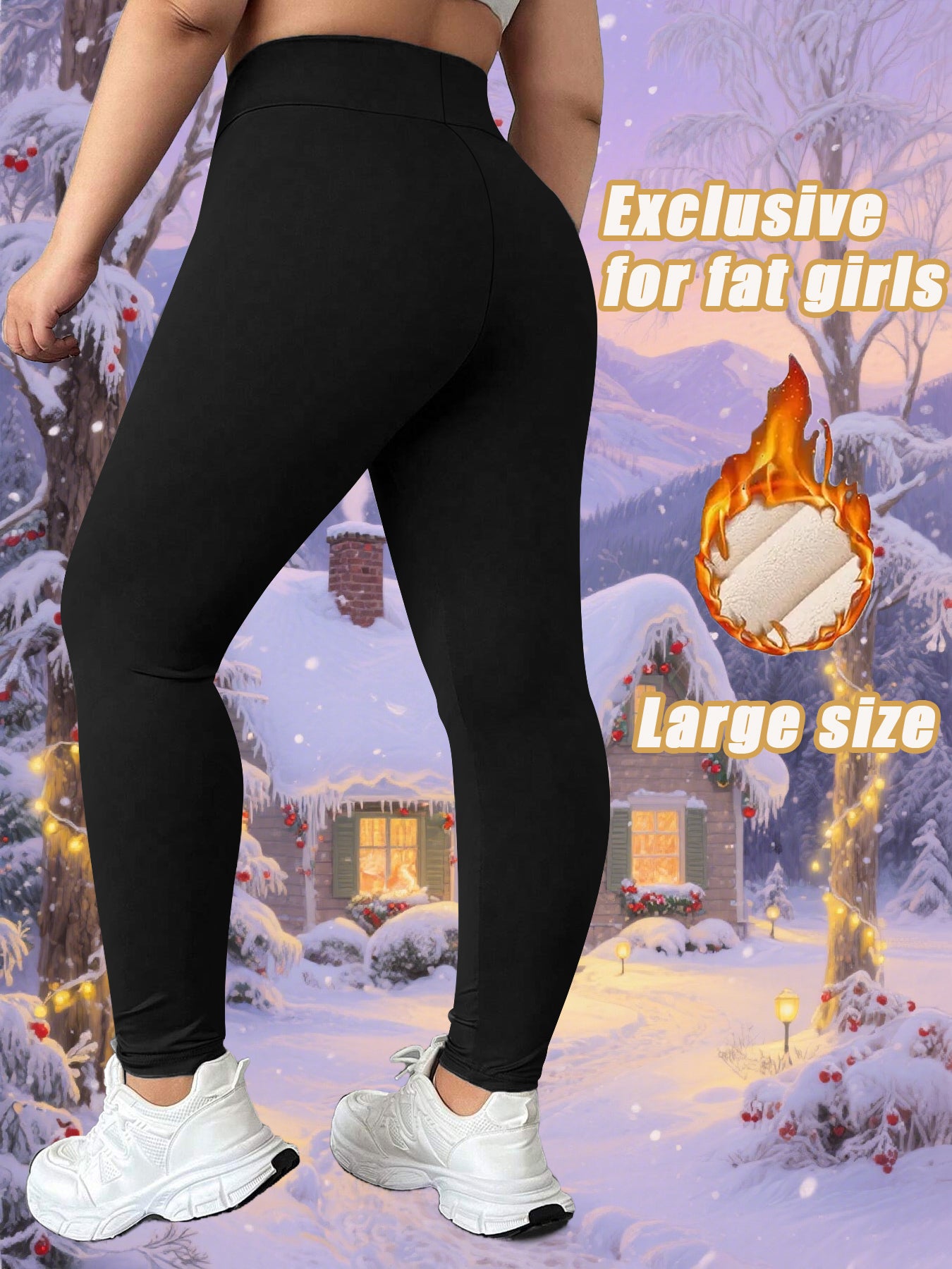 Winter Fleece Lined Leggings for Women, High Waisted, High Elasticity, Warm and Comfortable for Sports, Yoga, and Lounge