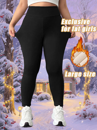 Winter Fleece Lined Leggings for Women, High Waisted, High Elasticity, Warm and Comfortable for Sports, Yoga, and Lounge