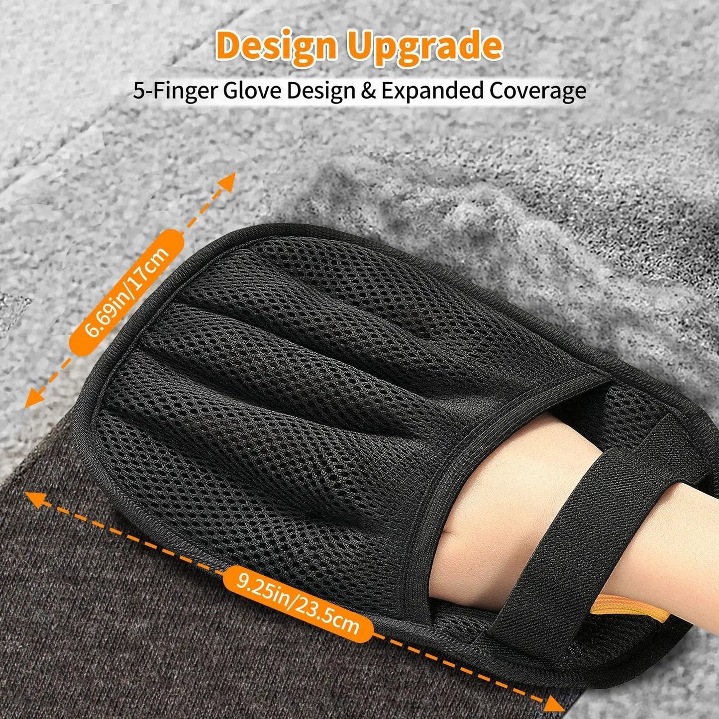 Pet Hair Removal Glove For Cats And Dogs Reusable Electrostatic Five Finger Hair Remover 1