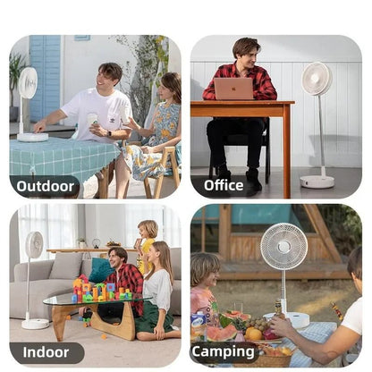 P30 10800mAh USB Folding Portable Fan 12 Inch Wireless Cooling Table And Floor Fan 2