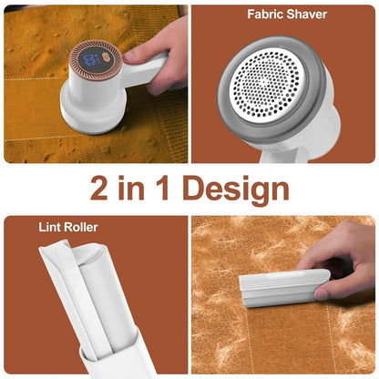 Electric Fabric Shaver Digital Display Rechargeable Lint Remover For Clothing And Blanket 3