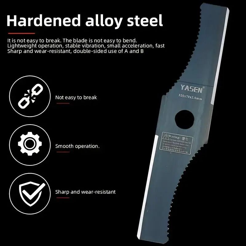 Durable Steel Weeding Blade and Brush Knife Trimming Head for Garden and Lawn