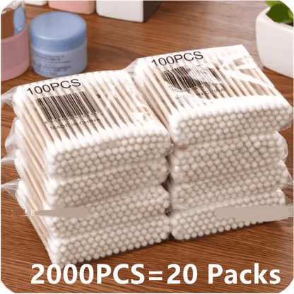 PureSoft DoubleHead Wood Stick Cotton Buds Pack 3