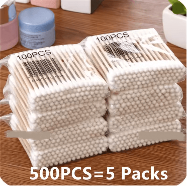 PureSoft DoubleHead Wood Stick Cotton Buds Pack 4