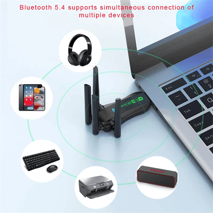 UltraLink AX900 Dual Band WiFi6 And Bluetooth 54 USB Adapter 4