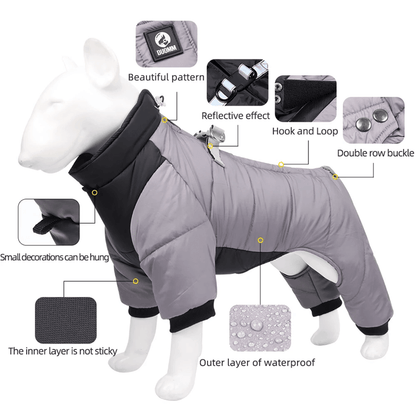 WarmPup Waterproof Winter Jacket For Small  Medium Dogs 1