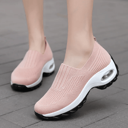 WalkEase Orthopedic Platform Mesh SlipOn Shoes For Women 3