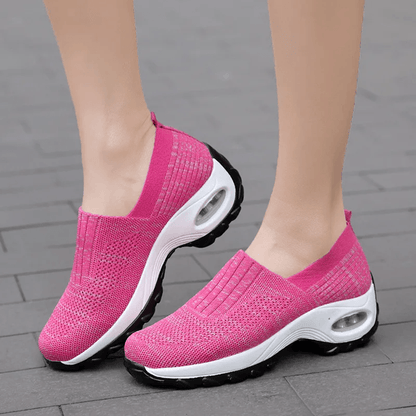 WalkEase Orthopedic Platform Mesh SlipOn Shoes For Women 4