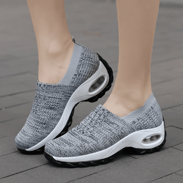 WalkEase Orthopedic Platform Mesh SlipOn Shoes For Women 5