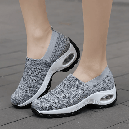 WalkEase Orthopedic Platform Mesh SlipOn Shoes For Women 5