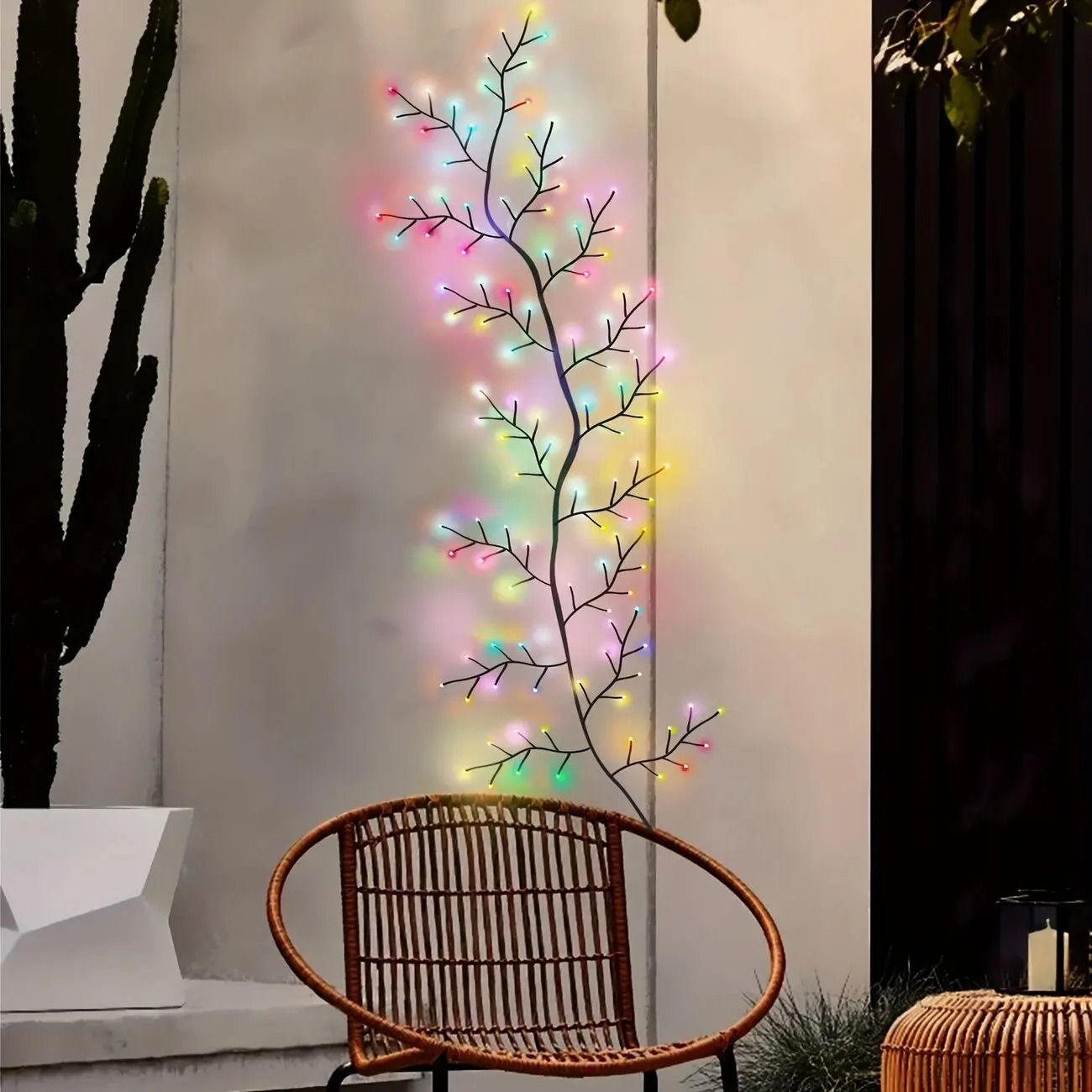 Solar Powered Willow Vine String Lights With 96 LEDs 6