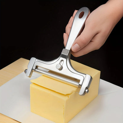 Adjustable Stainless Steel Cheese Slicer for Effortless Precision Cutting
