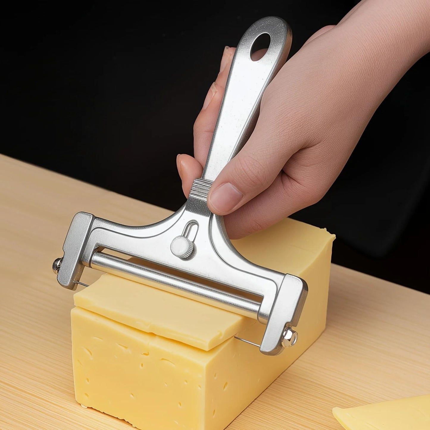 Adjustable Stainless Steel Cheese Slicer For Effortless Precision Cutting 4