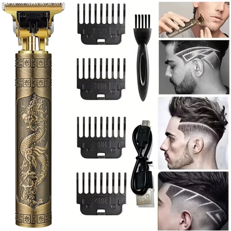 Pro Glide USB Cordless Hair Clipper & Beard Trimmer Kit – Professional Haircutting Machine for Home & Travel