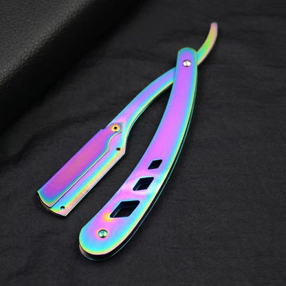 Classic Black Folding Shaving Knife Handle  AntiqueStyle Barber Tool Blade Sold Separately 13