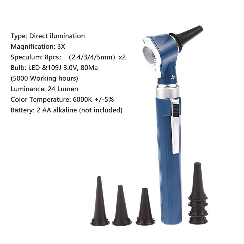 ProView LED Ear Care Diagnostic Kit  Portable ENT Otoscope With 8 Tips For Home  Clinic Use 1