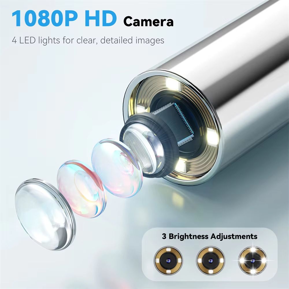 HD Visual Ear Camera Monitor  121inch IPS Screen Smart Otoscope For Ear Nose Mouth Skin  Pets 2