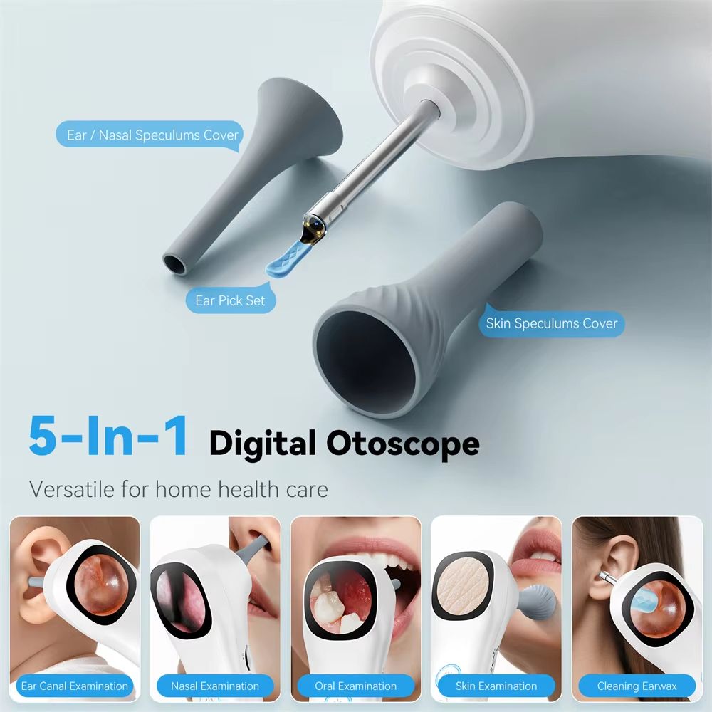 HD Visual Ear Camera Monitor  121inch IPS Screen Smart Otoscope For Ear Nose Mouth Skin  Pets 3