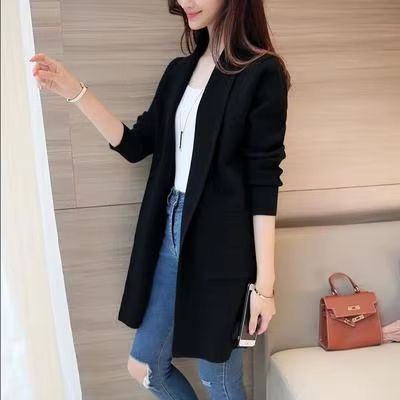 AllMatch Long Pocket Cardigan Sweater  2024 AutumnWinter Knit For Women 7