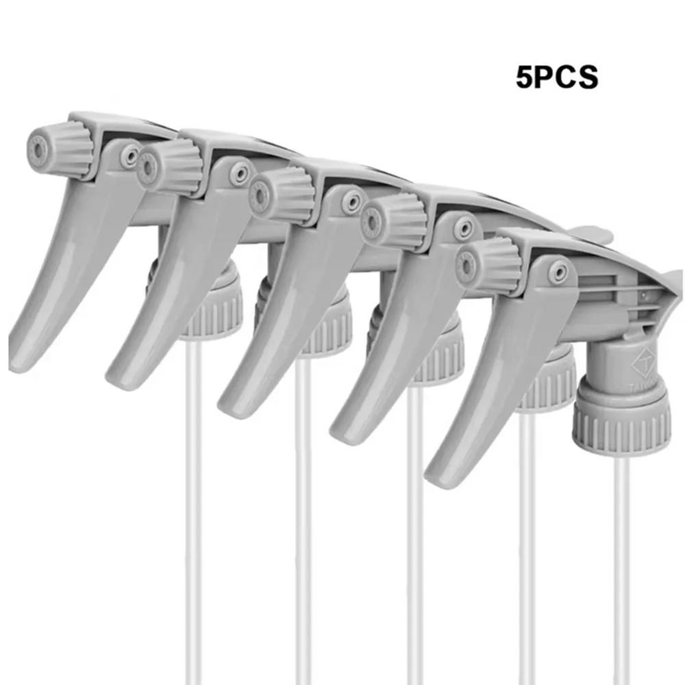 Adjustable Trigger Sprayer Heavy Duty 5 Pack Acid and Alkali Resistant for Car Cleaning and Garden Use