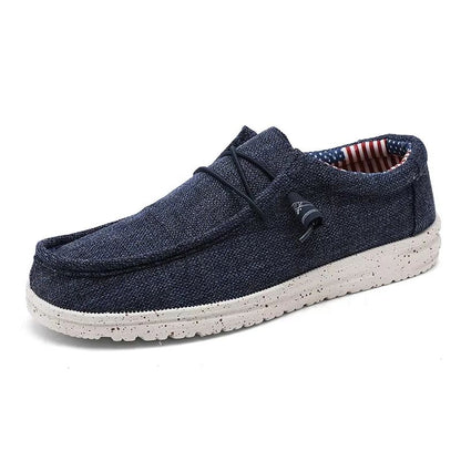 Everyday Comfort Canvas SlipOn Loafers  Mens Casual Moccasins With NonSlip Walking Sole 9