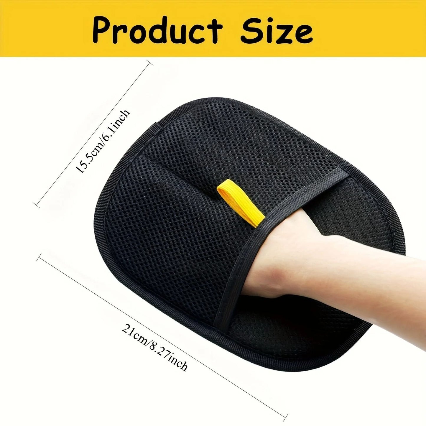 Pet Hair Remover Glove Double Sided Grooming Mitt For Furniture Car Seats And Clothing 1