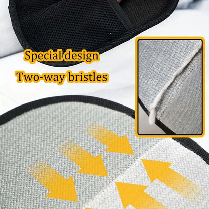 Pet Hair Remover Glove Double Sided Grooming Mitt For Furniture Car Seats And Clothing 5
