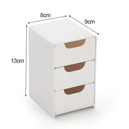 Three Tier Desk Organizer With Drawers For Office Supplies Jewelry And Cosmetics Storage 4