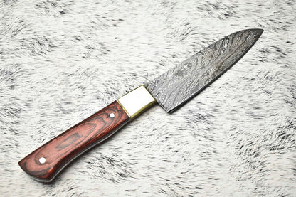 100 Handmade Damascus Steel Chef Knife  Full Tang Kitchen Knife  Custom Forged 384 Layer Blade 3