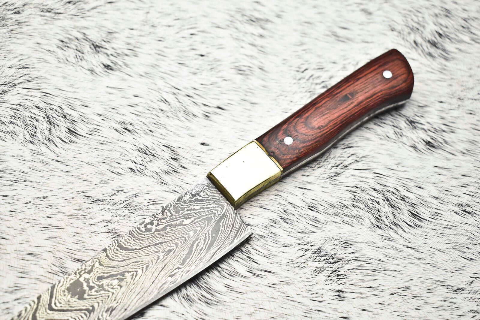 100 Handmade Damascus Steel Chef Knife  Full Tang Kitchen Knife  Custom Forged 384 Layer Blade 1