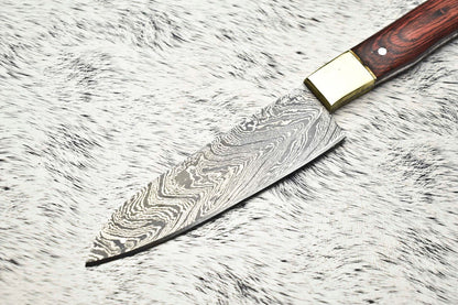 100 Handmade Damascus Steel Chef Knife  Full Tang Kitchen Knife  Custom Forged 384 Layer Blade 2